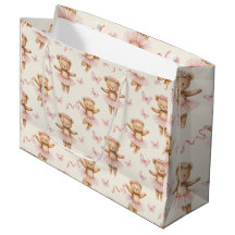 Ballerina Teddy Bears Pink Tutus and Butterflies