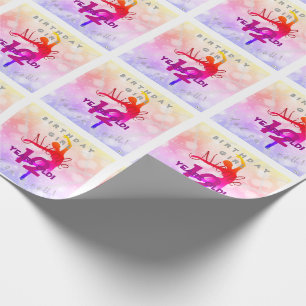 Ballerina Theme Gift Wrap Birthday HAMbyWG