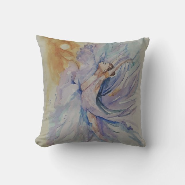 Ballerina Throw Pillow (Front)
