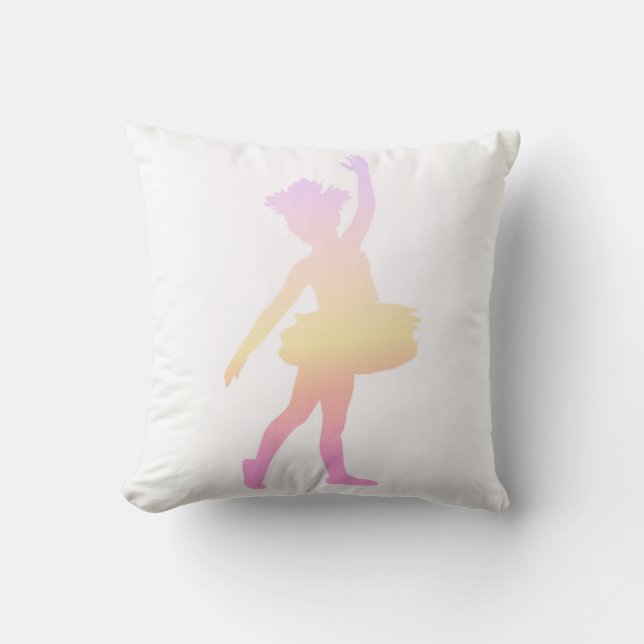 Ballerina throw pillow. pillow (Front)