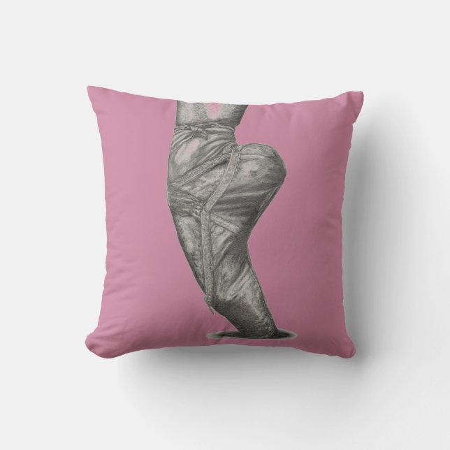 Ballerina THROW PILLOW - pink (Front)