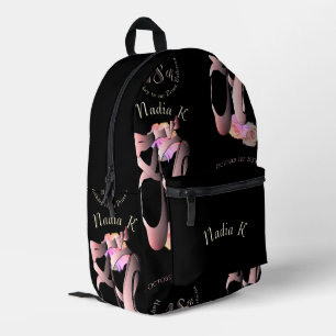 Ballerina Toe Shoes Custom Event  Printed Backpack