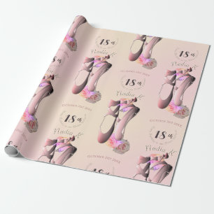 Ballerina Toe Shoes Custom Event Wrapping Paper