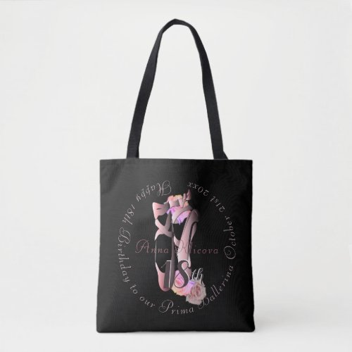 Ballerina Toe Shoes Medallion Your Event Tote Bag