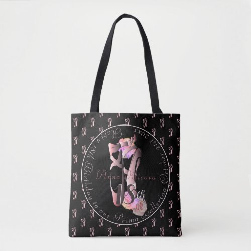 Ballerina Toe Shoes Medallion Your Event Tote Bag
