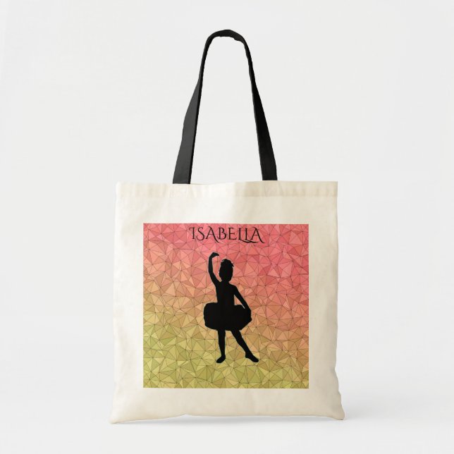 Ballerina tote with personalized name. bag (Front)