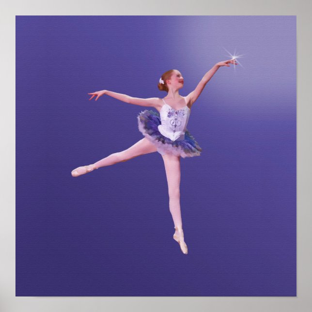 Ballerina Touching the Stars Poster (Front)
