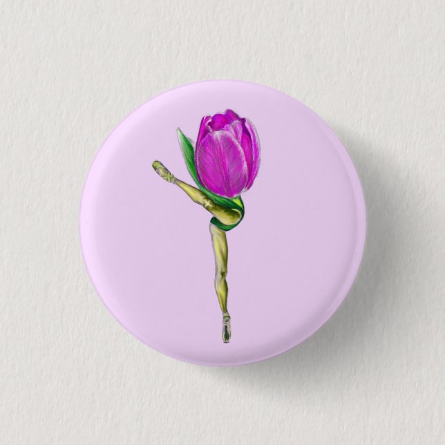 Ballerina Tulip Button (Front)