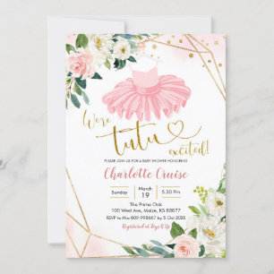 Ballerina Tutu Baby Shower Invitation