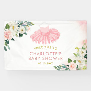 Ballerina Tutu Baby Shower Large Banner