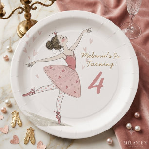 ballerina tutu Birthday Party Paper Plates