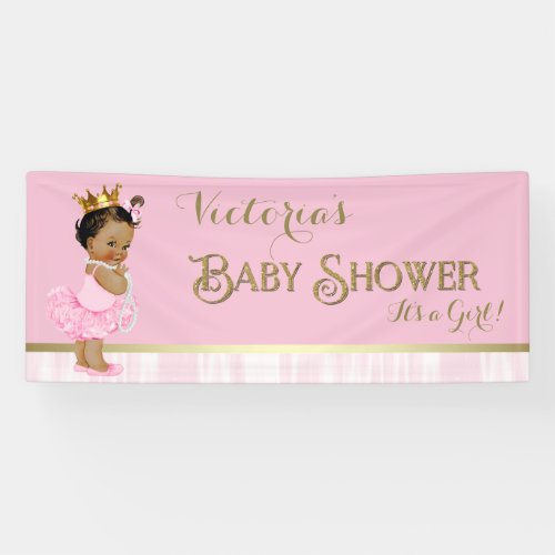 Ballerina Tutu Pearl Baby Shower Banner