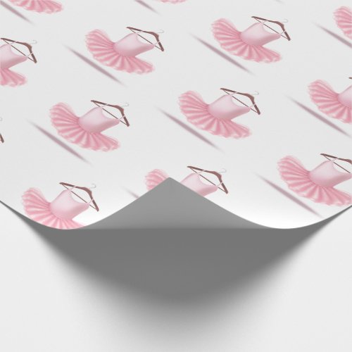 Ballerina Tutu Pink Girly Pretty Ballet Elegant Wrapping Paper