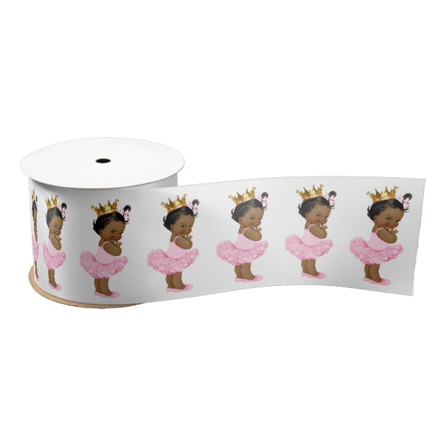 Ballerina Tutu Princess Baby Girl Satin Ribbon (Spool)