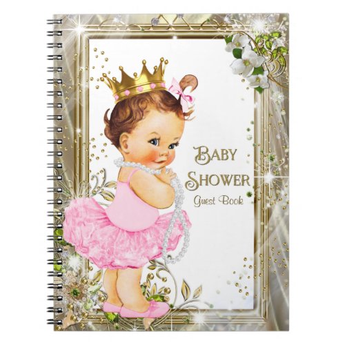 Ballerina Tutu Princess Baby Shower Guest Book