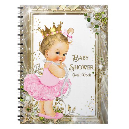 Ballerina Tutu Princess Baby Shower Guest Book
