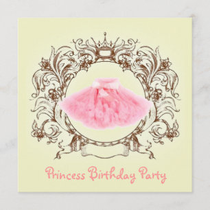 ballerina Tutu Princess Birthday Party invitation