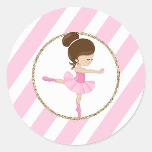 Cute Pink Ballerina Sticker for Sale by MiloWipi