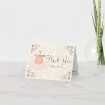 BALLERINA TUTU THANK YOU CARDS