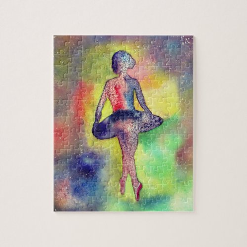 Ballerina Watercolor Art Puzzle