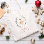 ballerina watercolor botanical cute Christmas Tote Bag<br><div class="desc">cute watercolor ballerina,  sugarplum princess christmas tote</div>