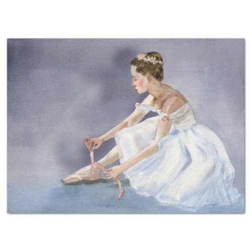 Ballerina Watercolor Decoupage Tissue Paper
