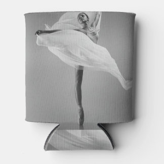 Ballerina White: Graceful Dance Illustration. Can Cooler