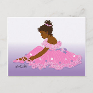 ballerina with signature postcard