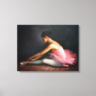 Ballerina Wrapped Canvas Print
