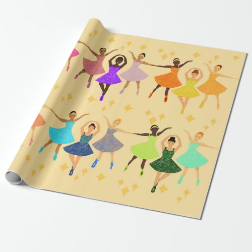 Ballerina wrapping paper