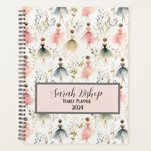 Ballerina Yearly Planner Custom Hardcover 