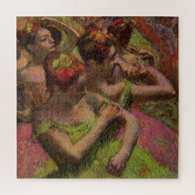 Ballerinas Adjusting Their Dresses (Edgar Degas) Jigsaw Puzzle (Vertical)