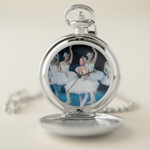Ballerinas Ballet Dancer Dance Recital Dancers     Pocket Watch