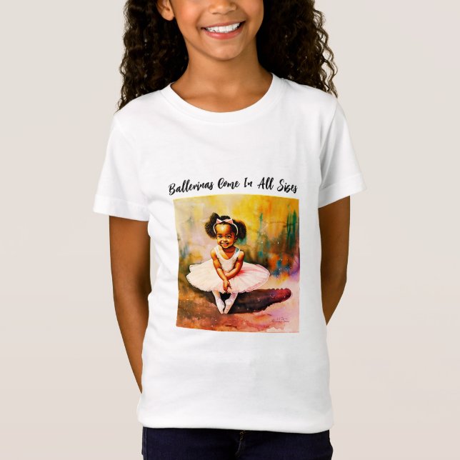 Ballerinas Come In All Sizes Kids T-Shirt (Front)