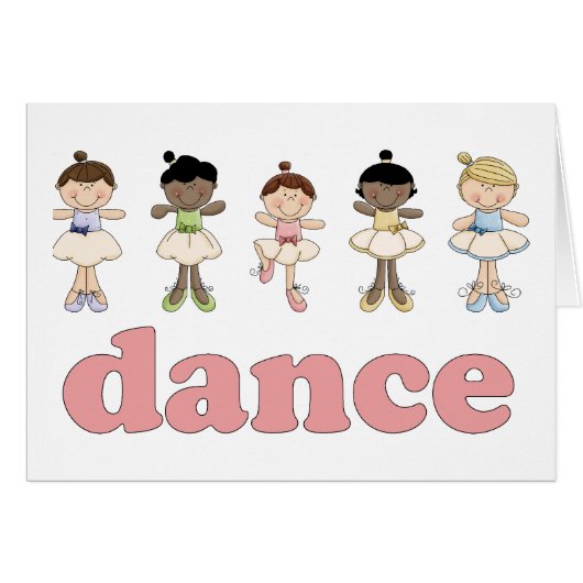 Ballerinas Dance Cards (Front Horizontal)