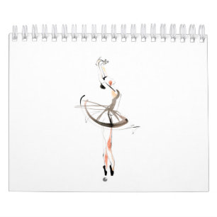 Ballerinas Dancers Drawings Calendar