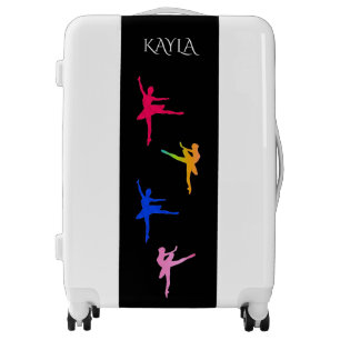 Ballerinas hard shell luggage.  Personalized name. Luggage