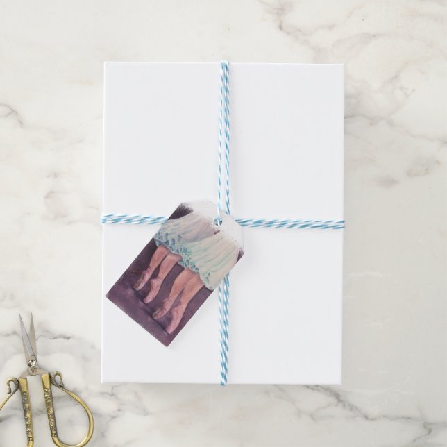 BALLERINAS IN BLUE GIFT TAGS (With Twine)