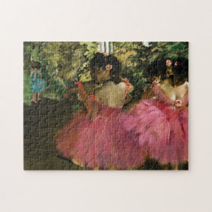 Ballerinas in Pink by Edgar Degas Jigsaw Puzzle