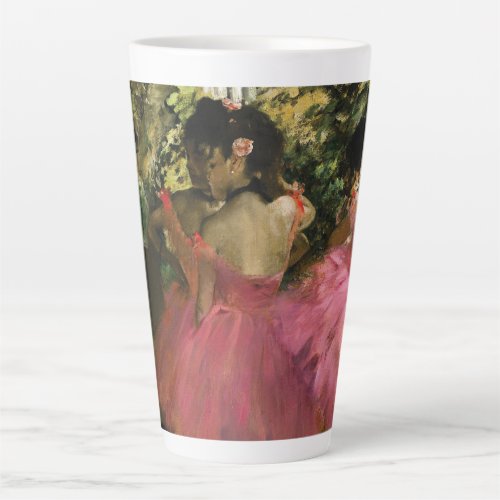 Ballerinas in Pink by Edgar Degas   Latte Mug