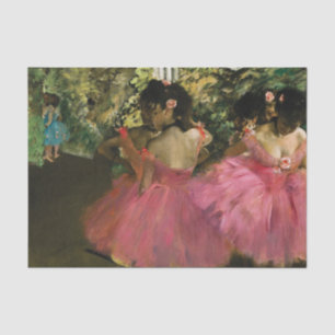 Ballerinas in Pink by Edgar Degas Tissue Paper