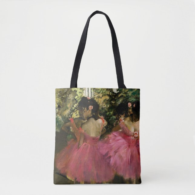 Ballerinas in Pink by Edgar Degas Tote Bag (Front)