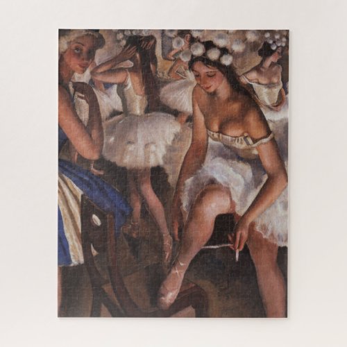 Ballerinas in the Dressing Room by Serebriakova Jigsaw Puzzle