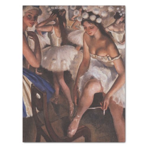 Ballerinas in the Dressing Room by Serebriakova Tissue Paper