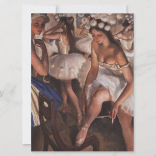 Ballerinas in the Dressing Room Card