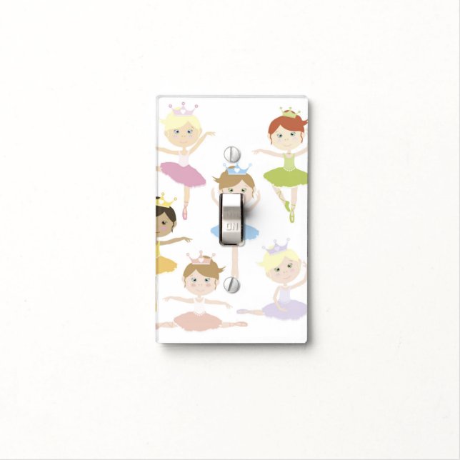 Ballerinas Light Switch Cover (In Situ)