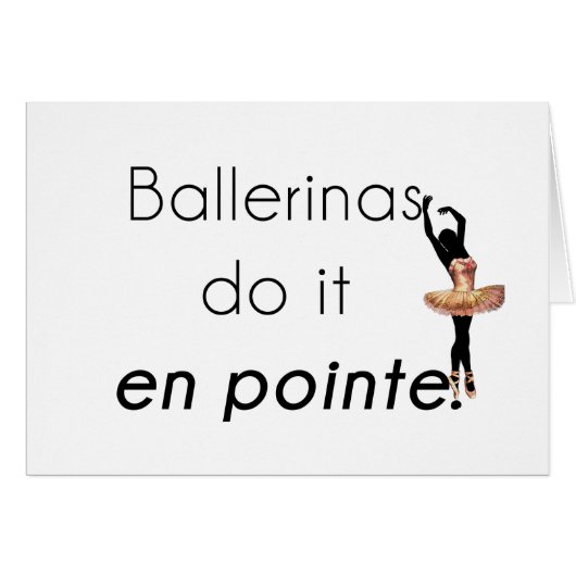 Ballerinas so it! cards (Front Horizontal)