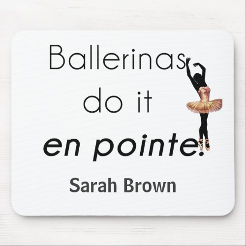 Ballerinas so it mouse pad