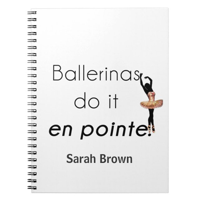 Ballerinas so it! notebook (Front)