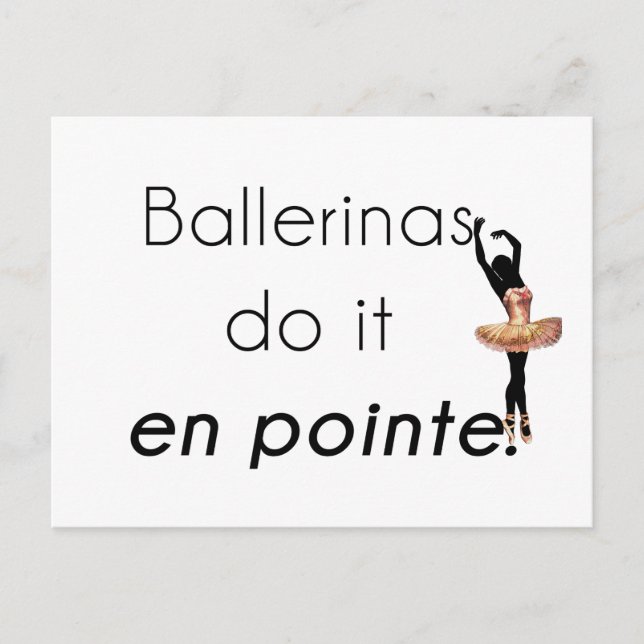 Ballerinas so it! postcard (Front)